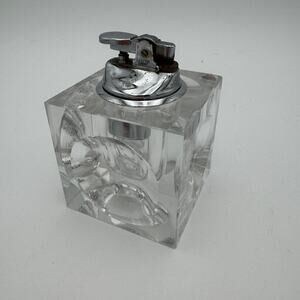 Ice Cube Lighter by Antonio Imperatore 1970 Square Table Lighter